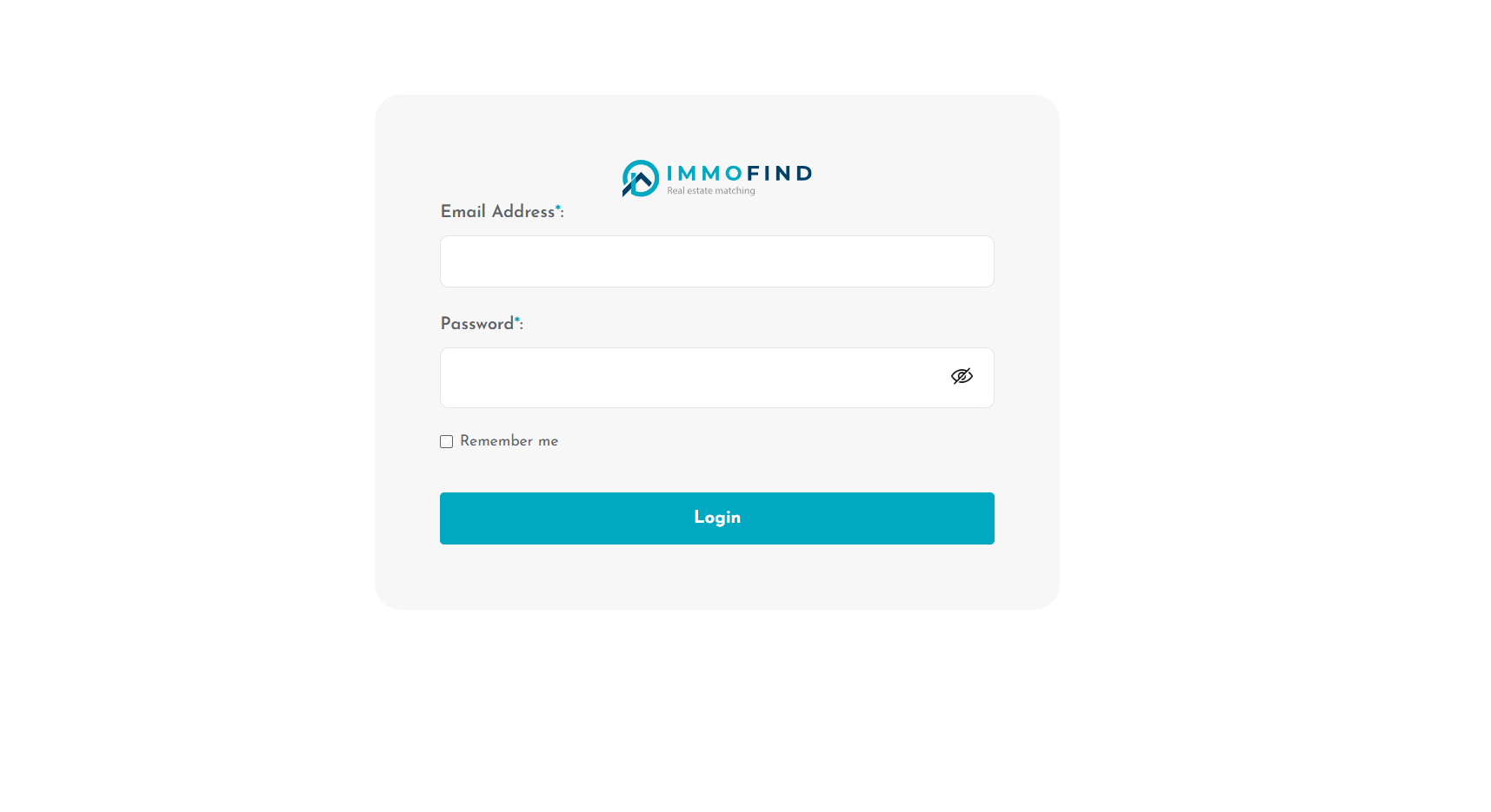 Immofind Admin preview