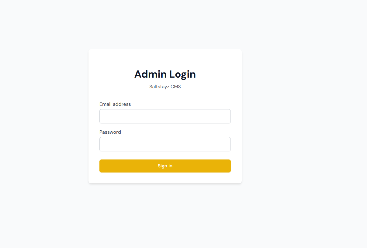 Saltstayz Admin preview